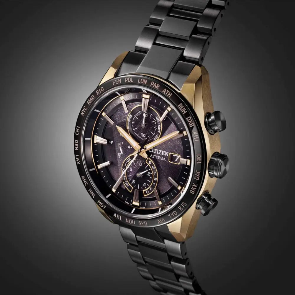 Citizen Eco-Drive Radio-Controlled World Time AT8384-58E Men's Watch