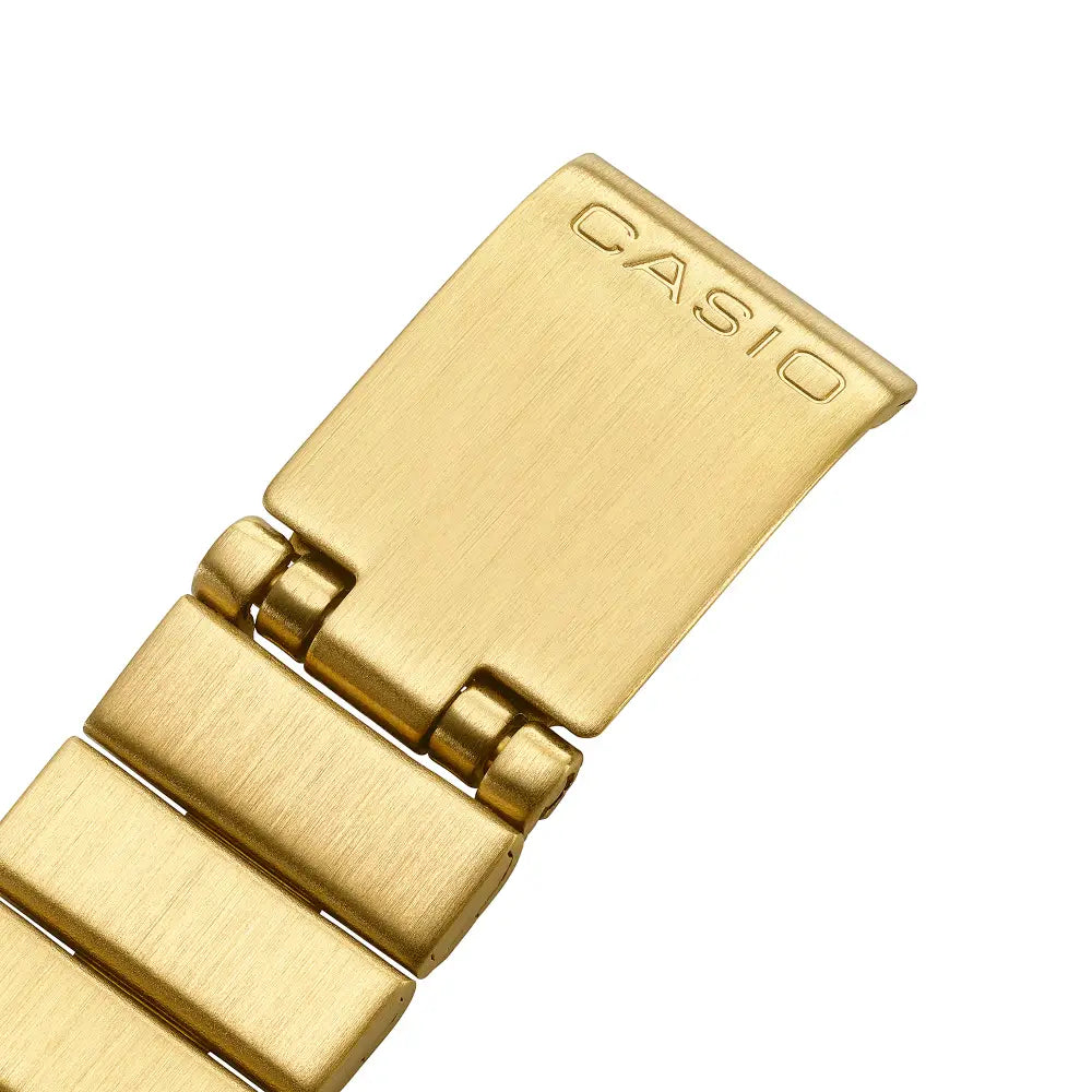 Casio Vintage Digital LA670WGA-9DF Gold Dial Stainless Steel Women's Watch