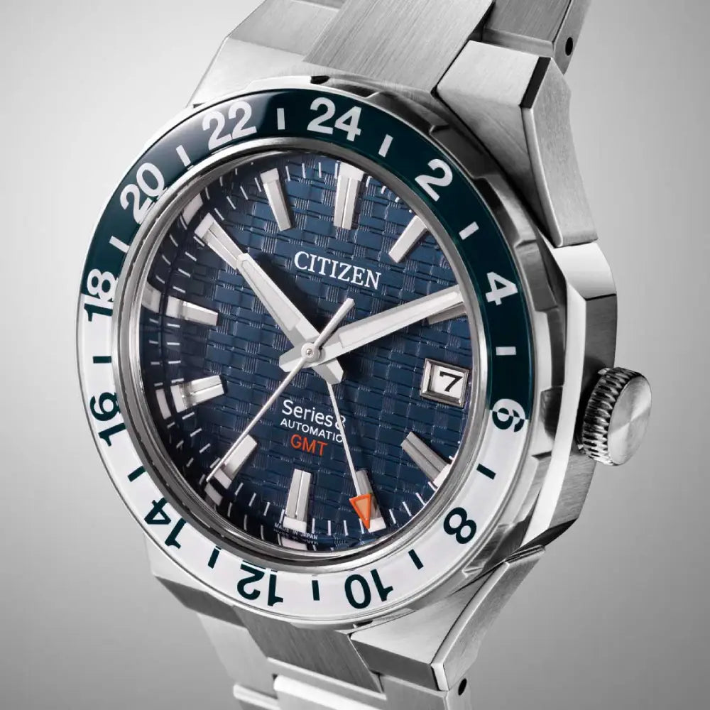 Citizen Series 8 Automatic GMT NB6034-58L Navy Blue Dial 41mm Stainless Steel Men's Watch