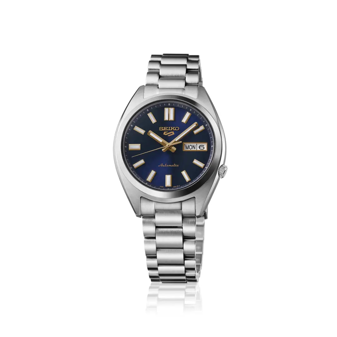 Seiko 5 Sports SRPL55 Automatic "SNXS Re-Interpretation" Blue Dial 37.4mm Stainless Steel Men's Watch