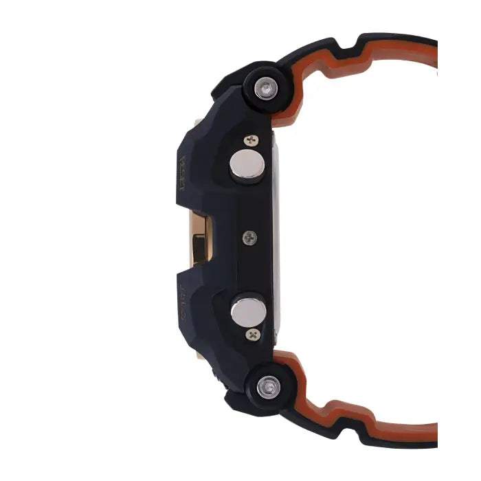 Casio G-Shock Gravitymaster GR-B100-1A4 Analog-Digital Tough Solar Bluetooth Black and Orange 53.8mm Resin Strap Men's Watch