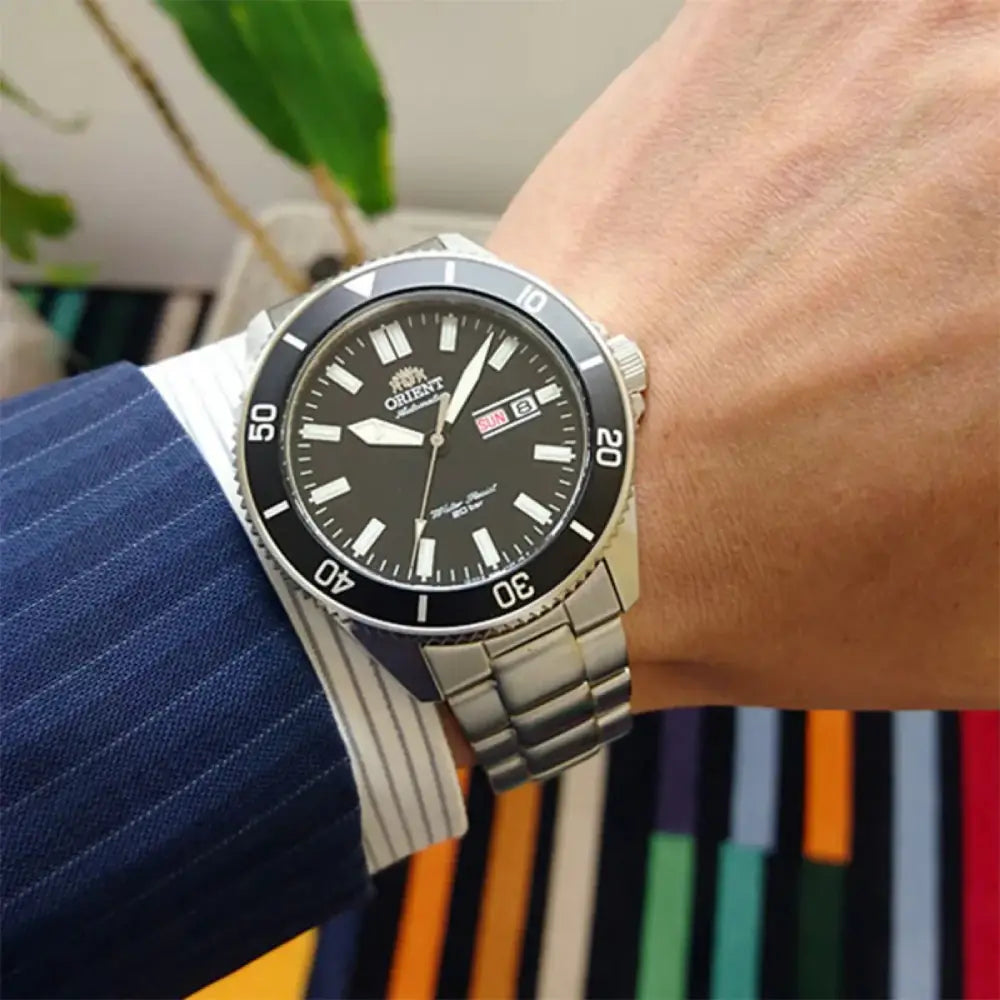 Orient Sports "Kano" RA-AA0008B Black Dial 44mm Stainless Steel Men's Watch