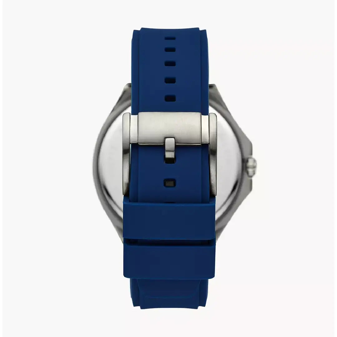 Fossil Evanston BQ2773  Multifunction BQ2773 Blue Dial Silicone Strap Men's Watch