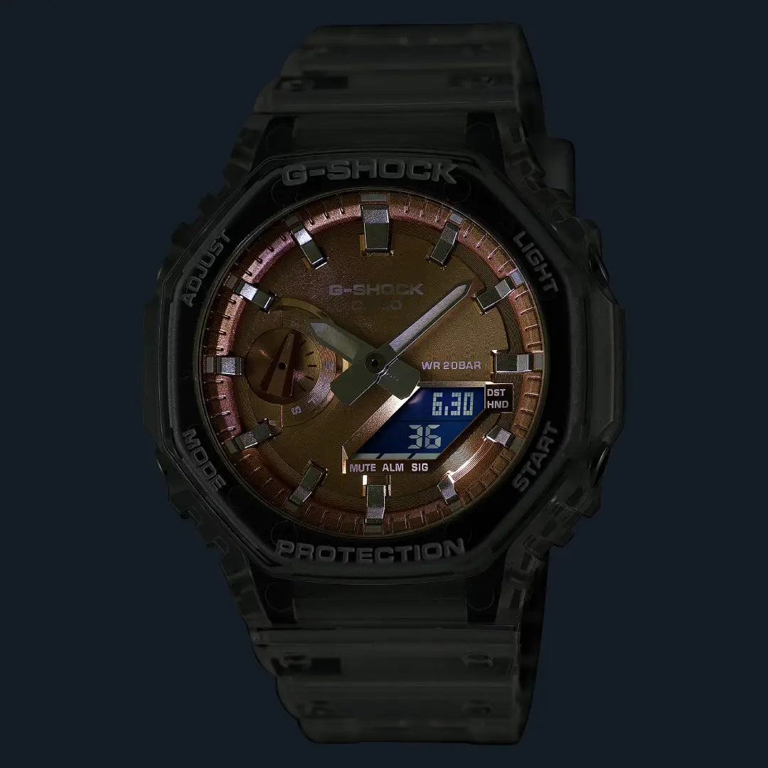Casio G-Shock GA-2100BM-7A5DR Analog-Digital Brown Dial resin strap Men's Watch