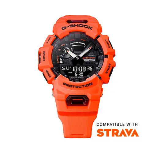 Casio G Shock G-SQUAD Analog-Digital GBA-900-4A Orange Dial Resin Strap Men's Watch