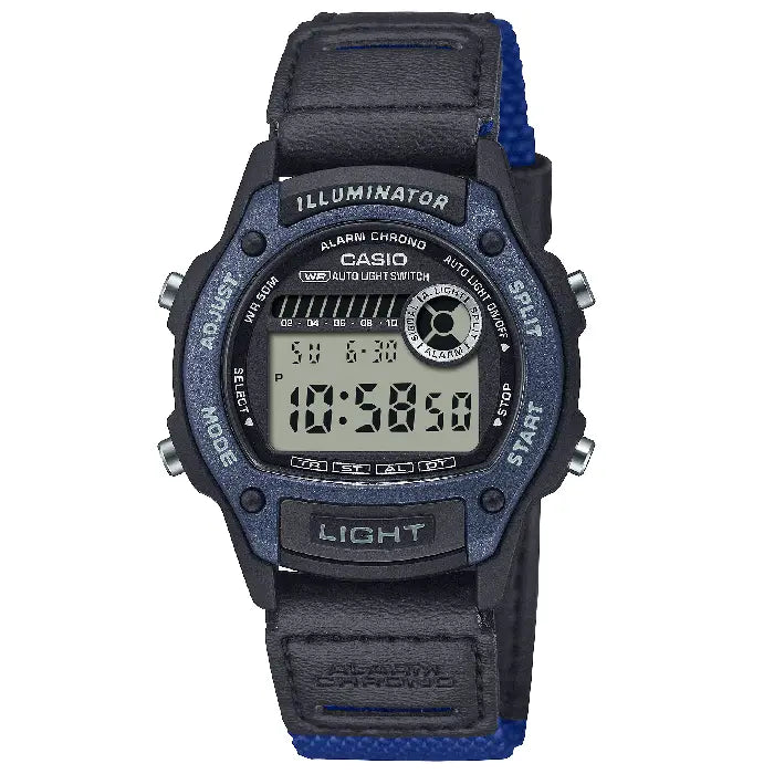 Casio Collection Digital Heavy Duty W-220HF-2A Digital Dial  Cloth Strap Men's Watch