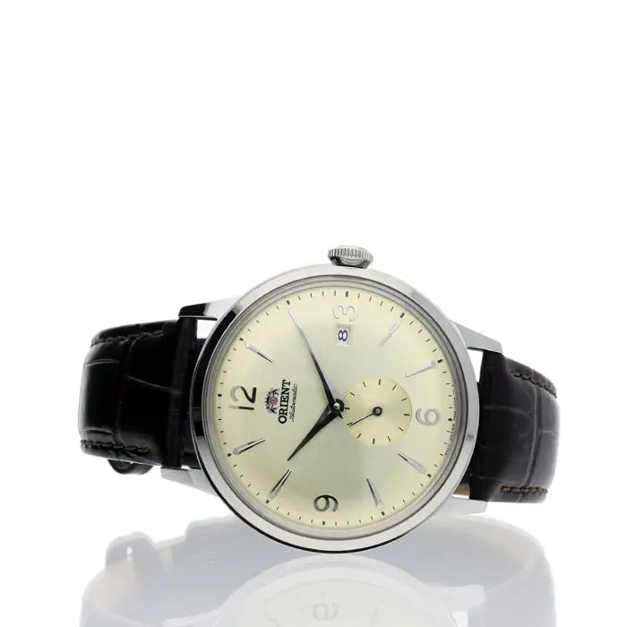 Orient Bambino Small Seconds RA-AP0003S Champagne Dial (40.5mm) Leather Strap Men's Watch