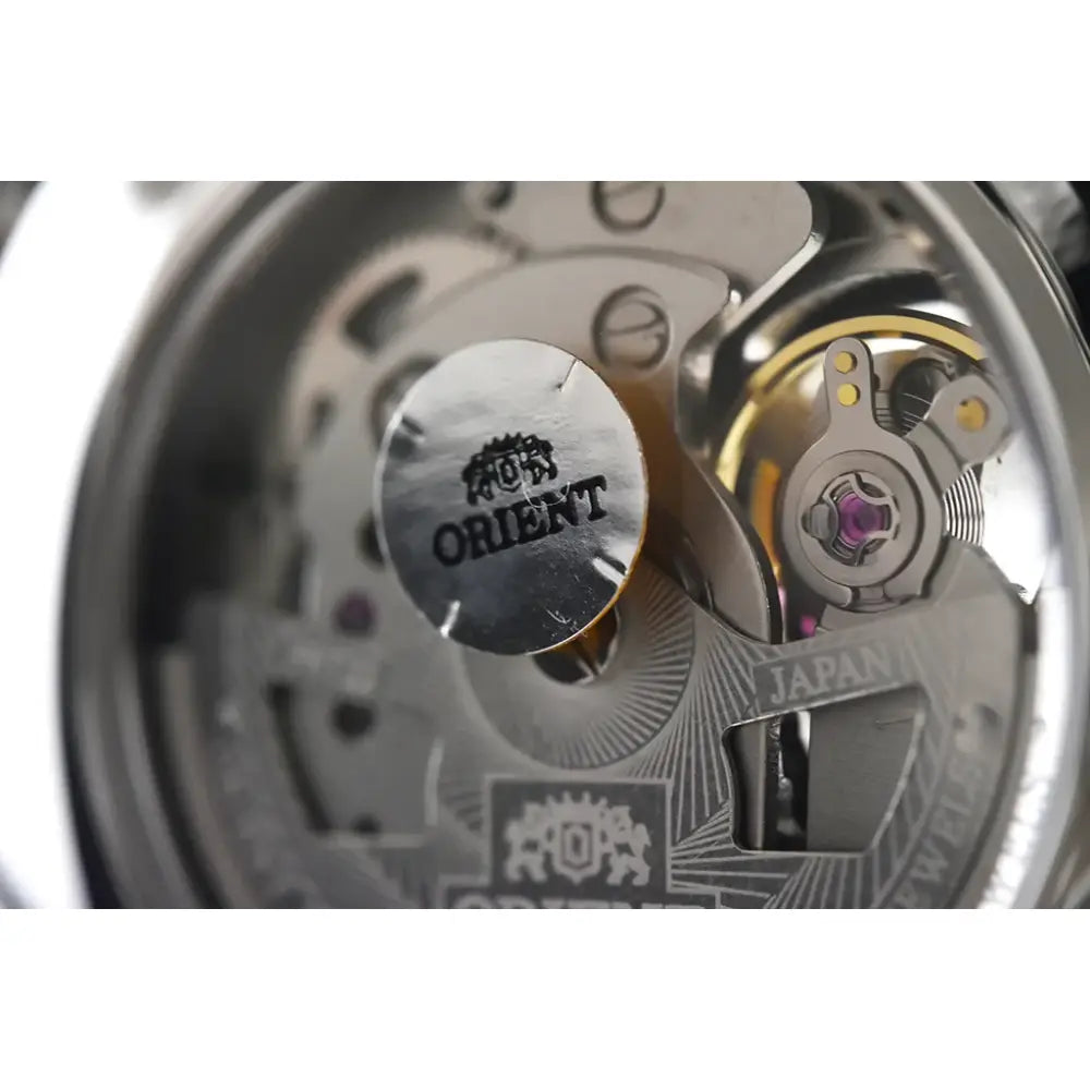 Orient Open Heart TAG03002B Automatic Black Dial Stainless Steel Men's Watch