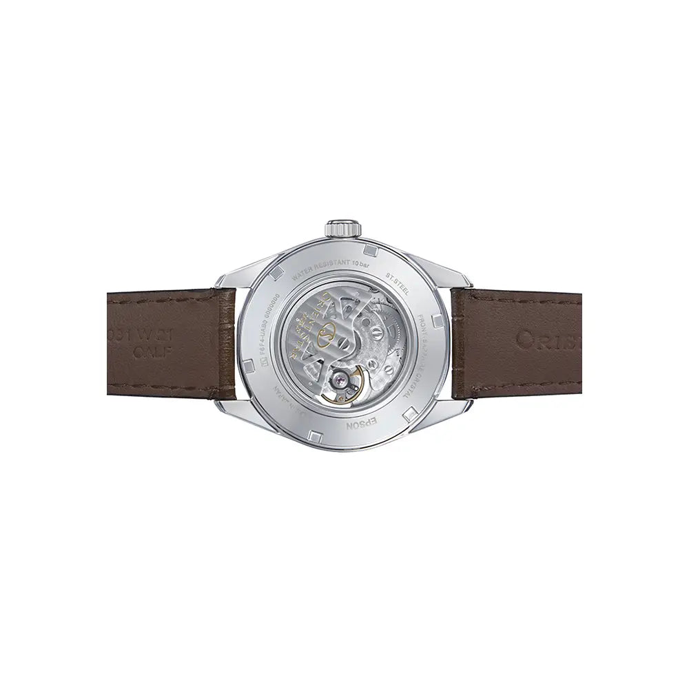 Orient Star RE-AV0006Y Contemporary Automatic Open Heart "Modern Skeleton" Brown Dial 41mm Leather Strap Men's Watch