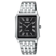 Casio Collection Analog MTP-B190D-1BVDF Black Dial Stainless Steel Men's Watch