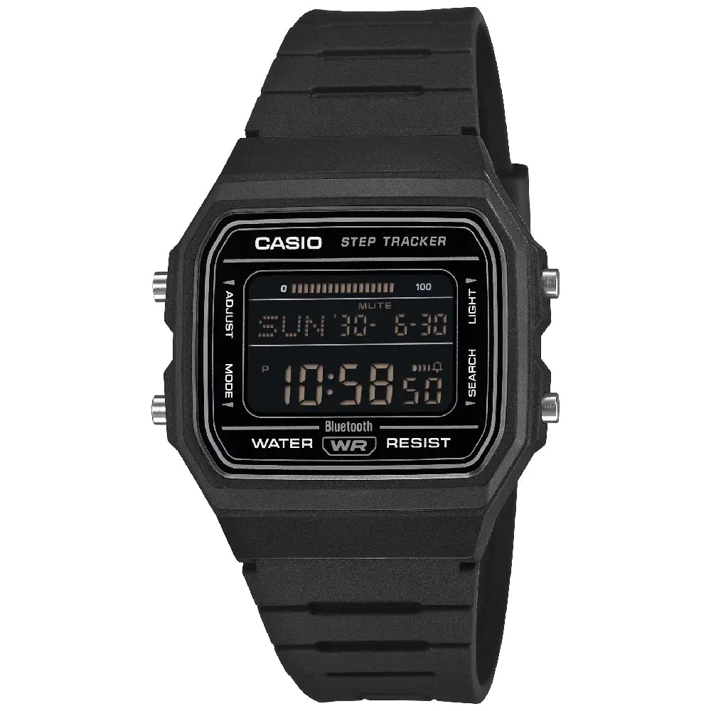 Casio F-B100W-1B men's Bluetooth step tracker watch