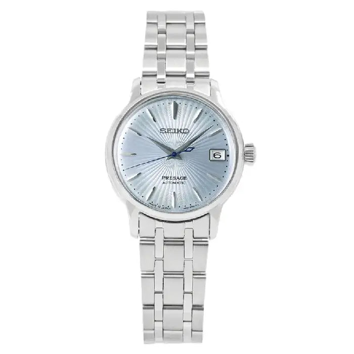 Seiko Presage SRP841J1 Cocktail Time Automatic "Sky Diving Inspired" Blue 33.8mm Dial Stainless Steel Women's Watch