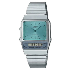 Casio Analog-Digital AQ-800EC-2ADF Blue Dial Stainless Steel Unisex Watch