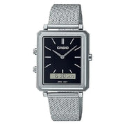Casio Collection MTP-B205M-1EDF Analog Digital Black Dial Stainless Steel Men's Watch