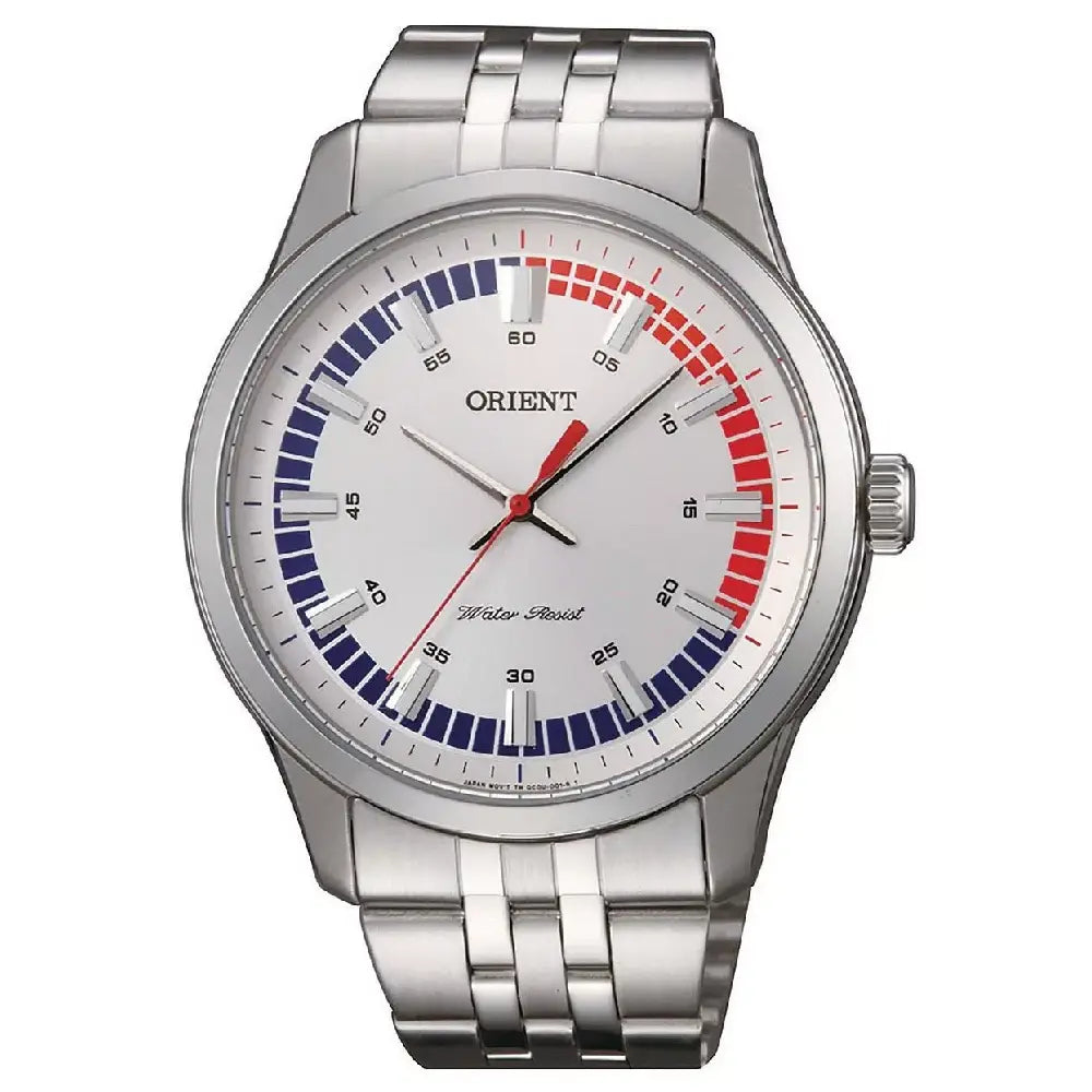 Orient Contemporary Quartz SQC0U004W0 White Dial 43mm Stainless Steel Men's Watch