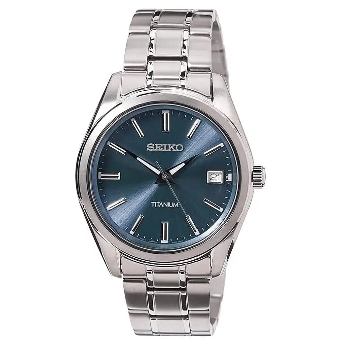 Seiko Essentials Quartz SUR371P1 Blue Dial 40.2mm Stainless Steel Men's Watch