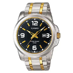 Casio Collection Analog MTP-1314SG-1AVDF Black Dial Stainless Steel Men's Watch
