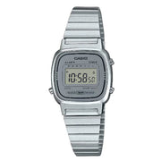 Casio Vintage Digital LA670WA-7DF Grey Dial Stainless Steel Women's Watch
