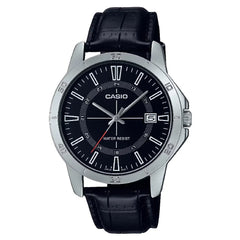 Casio Standard LTP-V004L-1C Black Dial 30.2mm Leather Strap Women's Watch