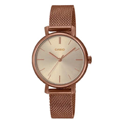 Casio Standard Analog LTP-2024VMR-9CDR Champagne Dial Stainless Steel Women's Watch