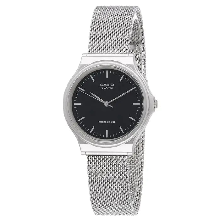 Casio Collection Analog MQ-24M-1EDF Black Dial Stainless Steel Unisex Watch