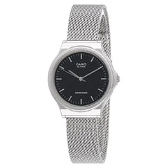 Casio Collection Analog MQ-24M-1EDF Black Dial Stainless Steel Unisex Watch