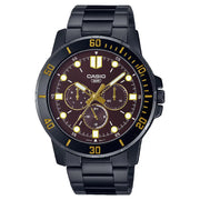 Casio Enticer MTP-VD300B-5EUDF Multifunction Brown Dial Stainless Steel Men's Watch