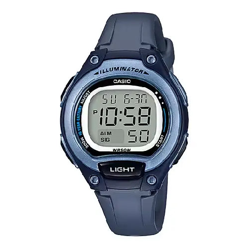 Casio Collection LW-203-2AVDF Digital Blue Dial Resin Strap Women's Watch