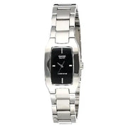 Casio Standard Analog LTP-1165A-1CDF Black Dial Stainless Steel Women's Watch