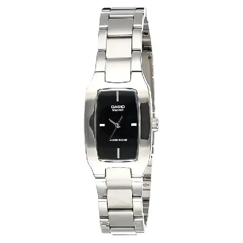 Casio Standard Analog LTP-1165A-1CDF Black Dial Stainless Steel Women's Watch