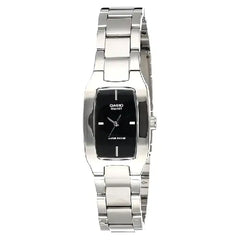 Casio Standard Analog LTP-1165A-1CDF Black Dial Stainless Steel Women's Watch