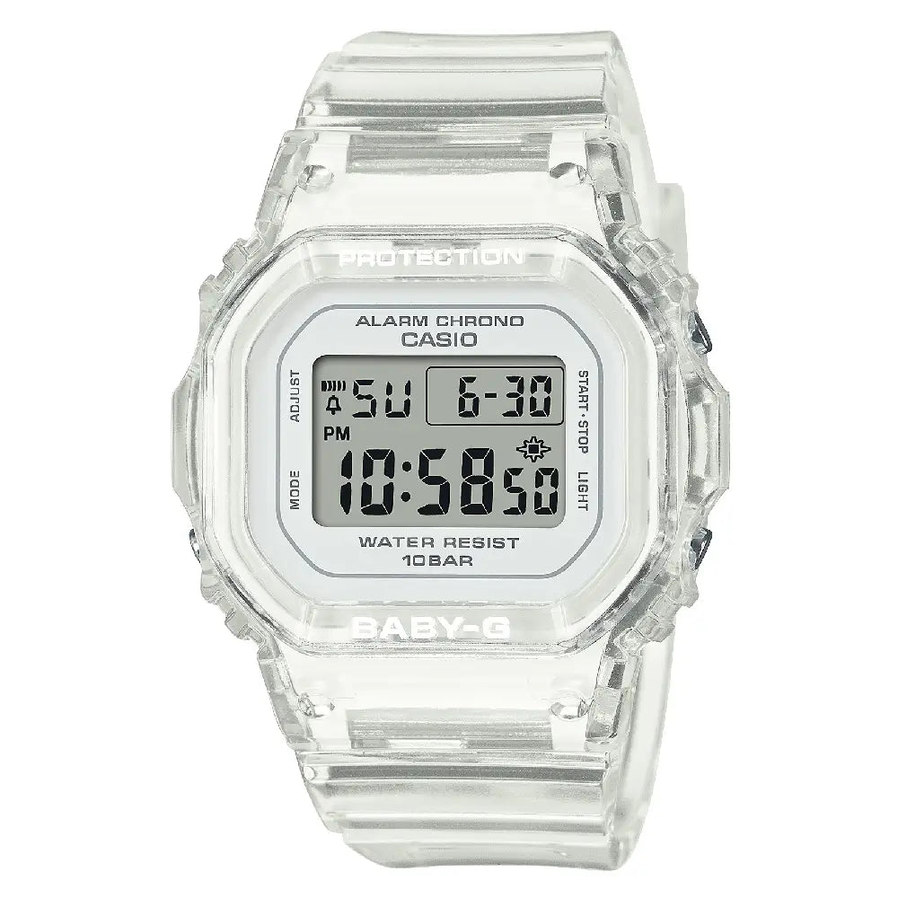 Casio Baby-G BGD-565US-7D urban skeleton white digital watch