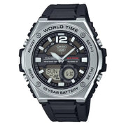 Casio Analog-Digital MWQ-100-1AVDF Black Dial Resin Strap Men's Watch