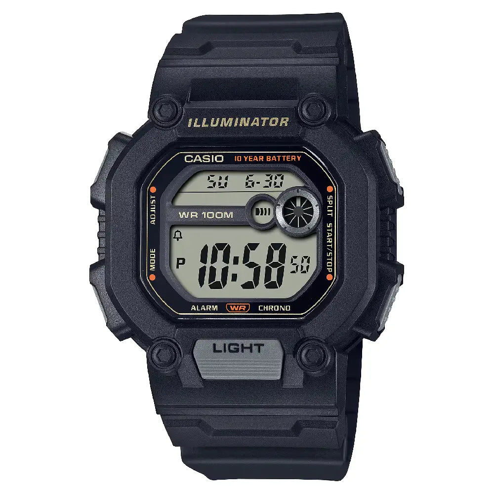 Casio Digital Digital W-737HX-1AVDF Black Display Resin Strap Men's Watch