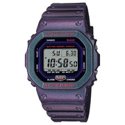 Casio G-Shock DW-B5600AH-6DR purple digital dial men's watch front view