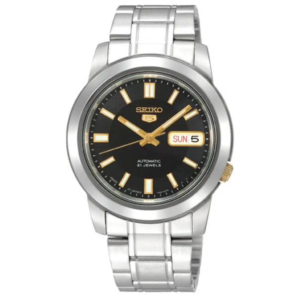 時計 SEIKO 5 SNKK17K1 Seiko SNKK17K1 Automatic Watch Black Dial 38mm – MonaWatch