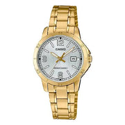 Casio Enticer Ladies Analog LTP-V004G-7B2UDF Silver Dial Stainless Steel Women's Watch
