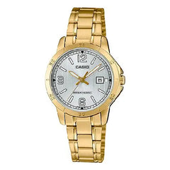 Casio Enticer Ladies Analog LTP-V004G-7B2UDF Silver Dial Stainless Steel Women's Watch