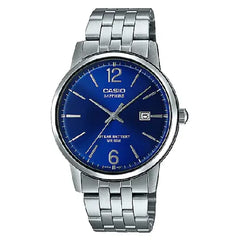 Casio Standard Analog MTS-110D-2AVDF Day Date Analog Blue Dial Stainless Steel Men's Watch