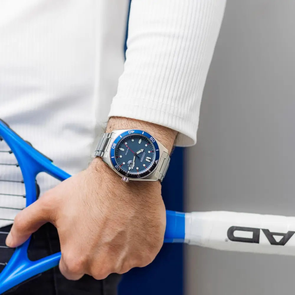 Citizen Eco-Drive Sport "Marine Blue" AW1761-89L Blue Dial 43mm Stainless Steel Men's Watch