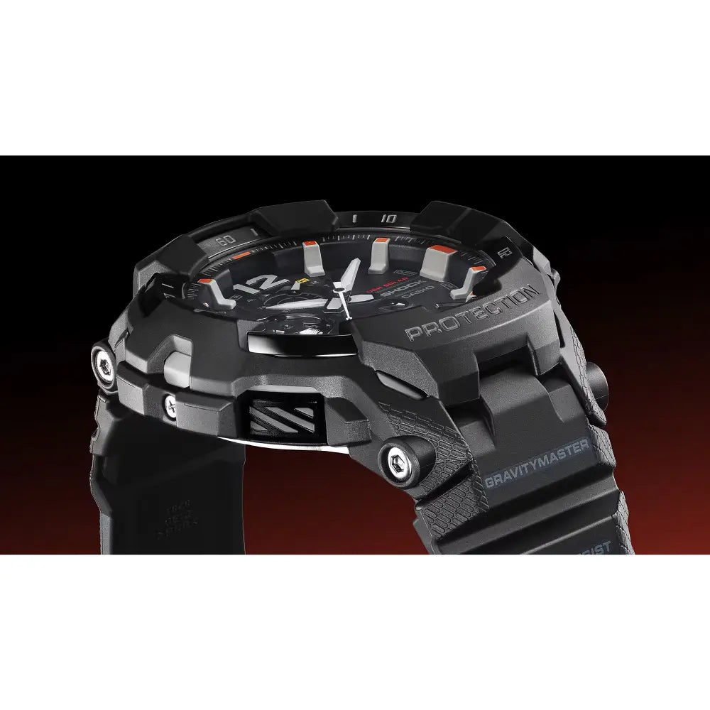Casio G Shock Gravitymaster GR-B300EC-1A Analog Tough Solar Bluetooth "Emergency Color" Black Dial Resin Strap Men's Watch