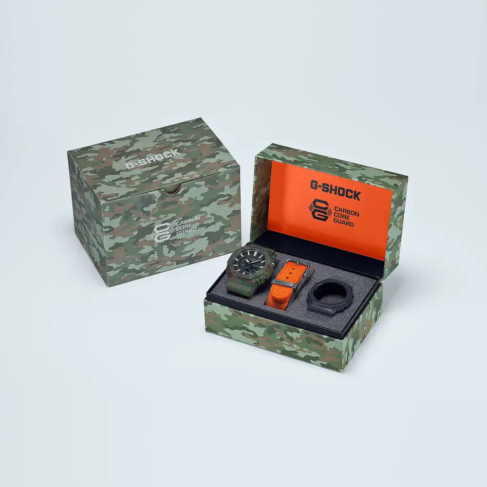 Casio G-Shock GAE-2100WE-3ADR Nature Camo men's watch with interchangeable straps