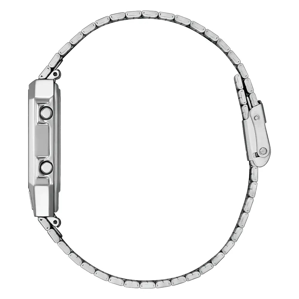 Citizen JG2170-59Y yellow dial stainless steel strap watch side angle