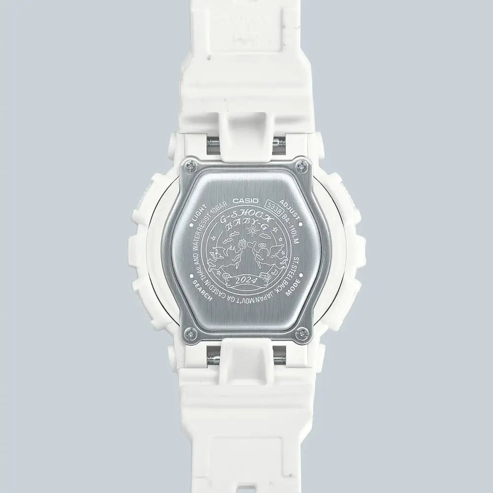 Casio LOV-24A-7A G-Shock Baby-G Lover's Collection Digital Analog White Dial Resin Strap Couples Watch Collection