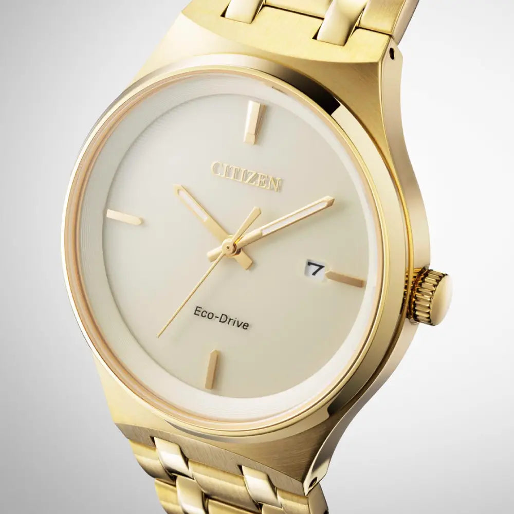 Citizen Eco-Drive Axiom BM7652-52P Champagne Dial 40mm Stainless Steel Men's Watch