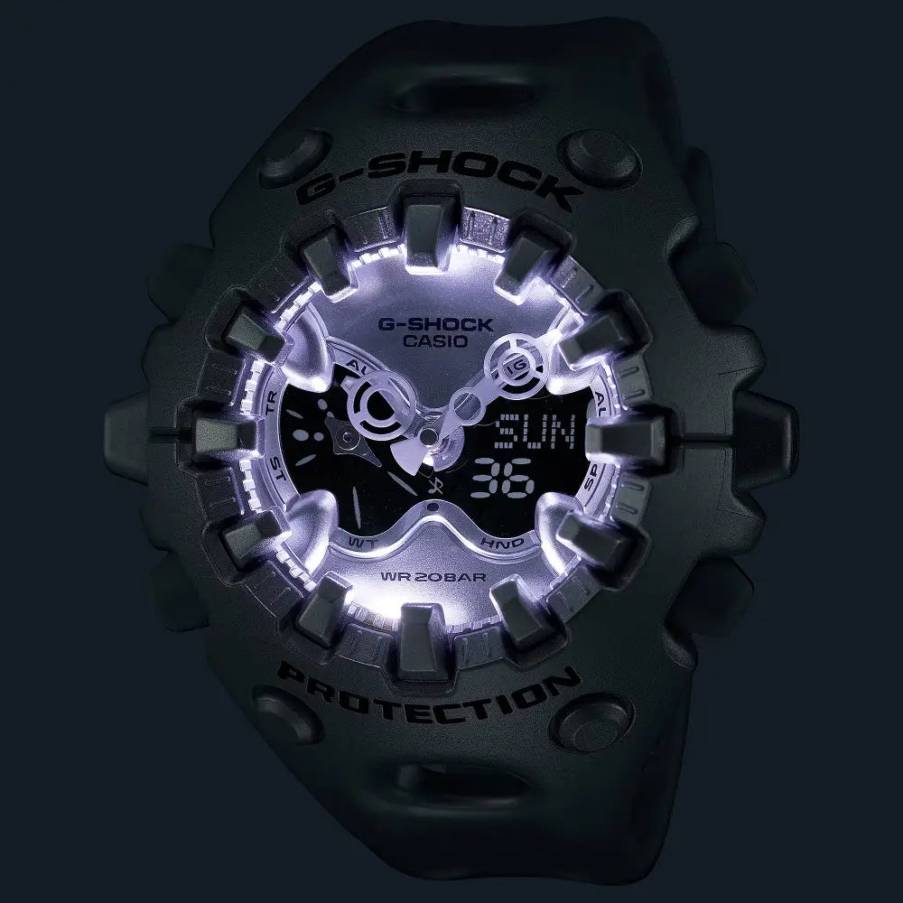 Casio G-Shock GA-V01A-8A “Alien Eyes” Analog-Digital Silver Dial Resin Strap Men's Watch