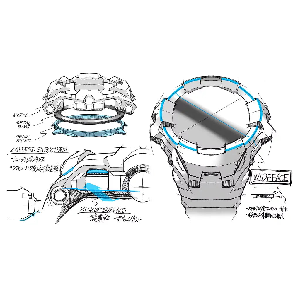 Casio G-Shock GR-B300-8A2 Gravitymaster resin strap detail