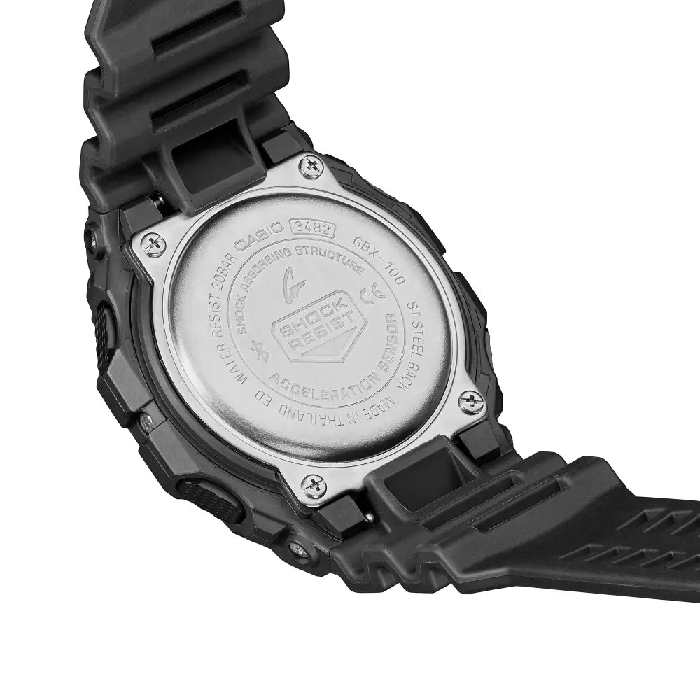 Casio G Shock G-LIDE GBX-100NS-1DR Digital Bluetooth "Night Surfing" Black Digital Dial 46mm Resin Strap Men's Watch