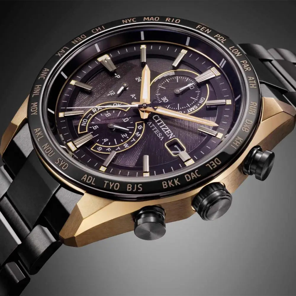 Citizen Eco-Drive Radio-Controlled World Time AT8384-58E Men's Watch