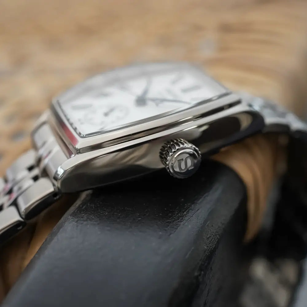 Seiko Presage SPB537  Tonneau Automatic White Dial 35.9mm Stainless Steel Men's Watch